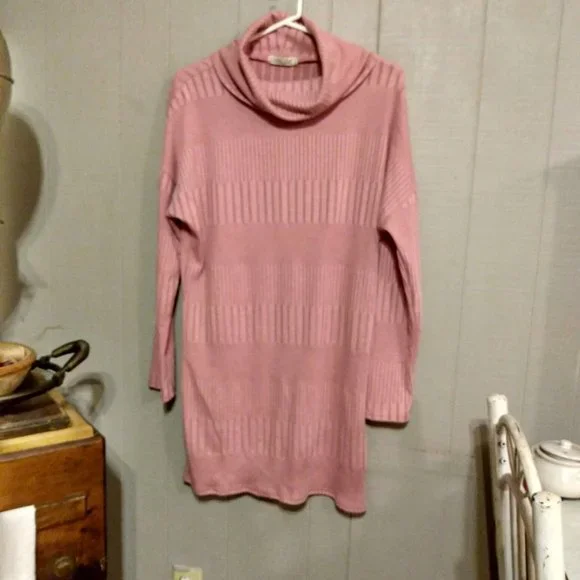green emerald velvet dress Blush Knit Surplice Sweater Dress  Gabi Swimwear